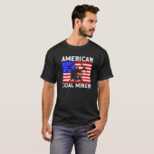 Underground Mining American Coal Miner American Co T-shirt (Voorkant volledig)