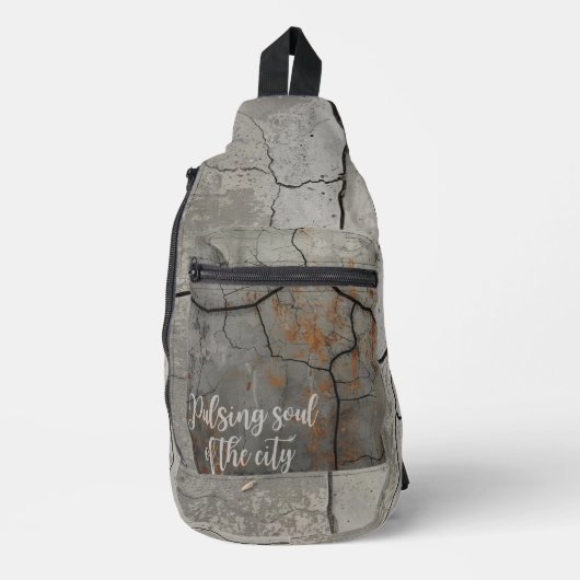 Underground Streetwear Crossbody Bag Concrete Sling Bag (Voorkant)