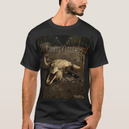 Underground Streetwear Schedel Western Zwarte T-sh T-shirt