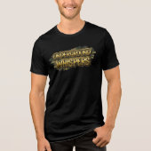 Underground Whispers Camo Graffiti Art Tri-Blend Shirt (Voorkant)