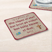 Underlägg — Bonad Kartonnen Onderzetters (Schuin)