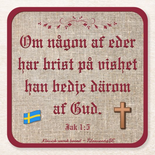 Underlägg — Bonad Kartonnen Onderzetters (Voorkant)