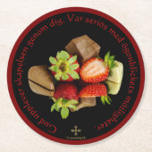 Underlägg — Choklad Ronde Kartonnen Onderzetter (Voorkant)