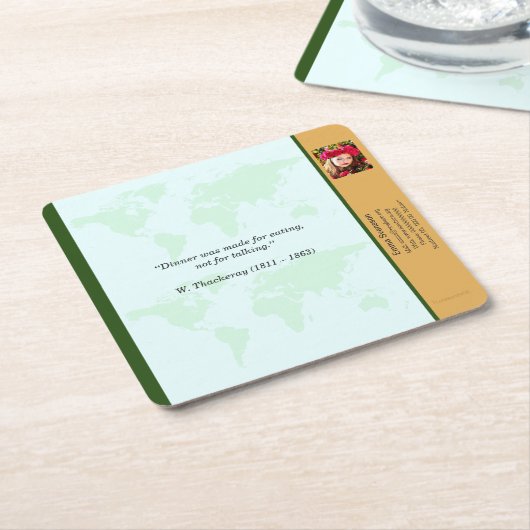 Underlägg — Connect, World Kartonnen Onderzetters (Schuin)