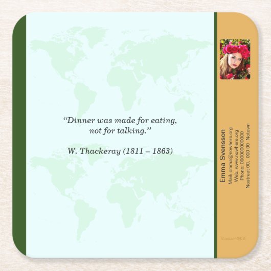 Underlägg — Connect, World Kartonnen Onderzetters (Voorkant)