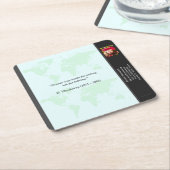 Underlägg — Connect, World Kartonnen Onderzetters (Schuin)