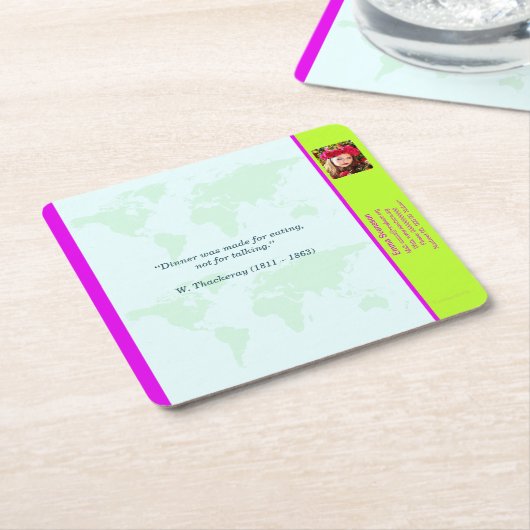 Underlägg — Connect, World Kartonnen Onderzetters (Schuin)