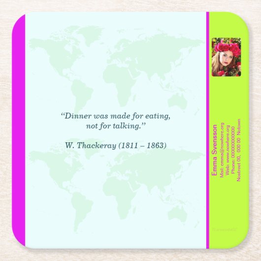 Underlägg — Connect, World Kartonnen Onderzetters (Voorkant)