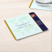 Underlägg — Connect, World Kartonnen Onderzetters (Schuin)