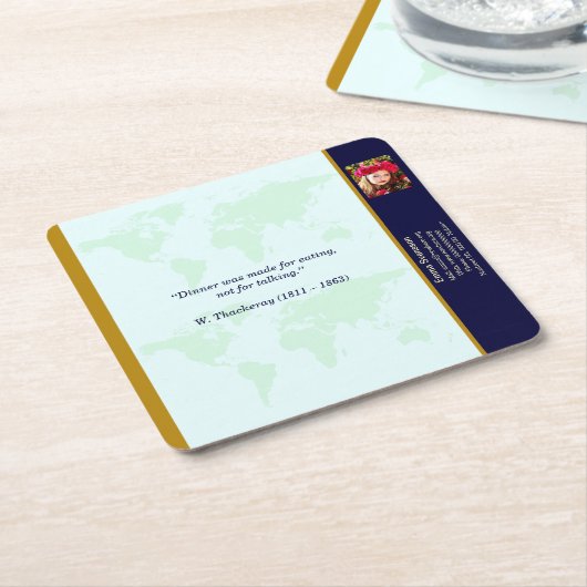 Underlägg — Connect, World Kartonnen Onderzetters (Schuin)