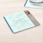 Underlägg — Connect, World Kartonnen Onderzetters (Schuin)