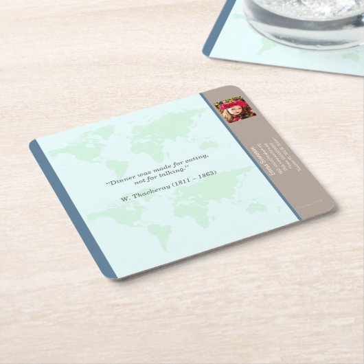 Underlägg — Connect, World Kartonnen Onderzetters (Schuin)