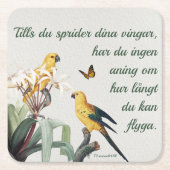 Underlägg — Fåglar Kartonnen Onderzetters (Voorkant)