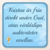 Underlägg — Fri kristen Kartonnen Onderzetters (Voorkant)