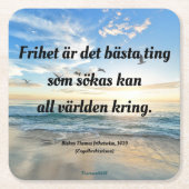 Underlägg — Frihet Kartonnen Onderzetters (Voorkant)