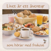 Underlägg — Frukost Kartonnen Onderzetters (Voorkant)