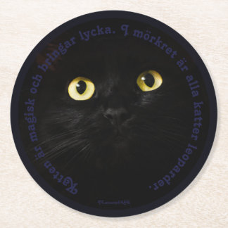 Underlägg — Katt Ronde Kartonnen Onderzetter