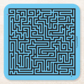 Underlägg — Labyrint Kartonnen Onderzetters (Voorkant)