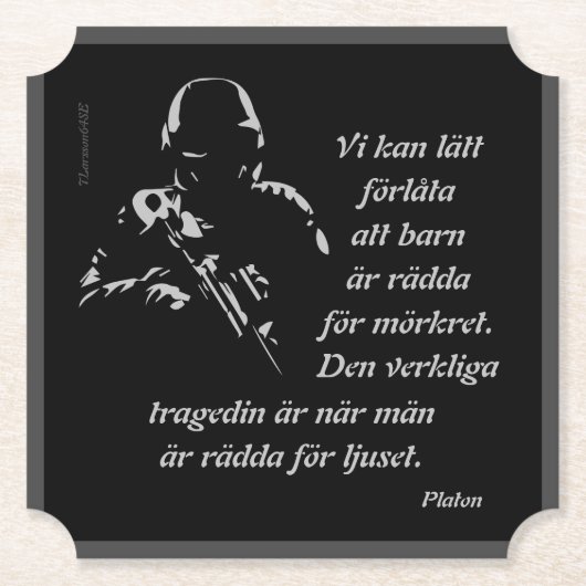 Underlägg — Ljusskygg Kartonnen Onderzetters (Voorkant)