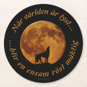 Underlägg — Mäktig röst Ronde Kartonnen Onderzetter (Voorkant)