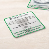 Underlägg — Mirakelkuren Kartonnen Onderzetters (Schuin)