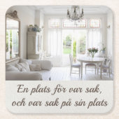 Underlägg — Ordning & reda Kartonnen Onderzetters (Voorkant)