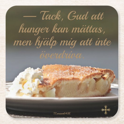 Underlägg — Paj Kartonnen Onderzetters (Voorkant)