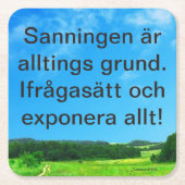 Underlägg — Sanningen Kartonnen Onderzetters (Voorkant)