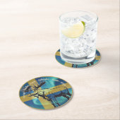 Underlägg — Sweden, moose Ronde Kartonnen Onderzetter (Insitu)