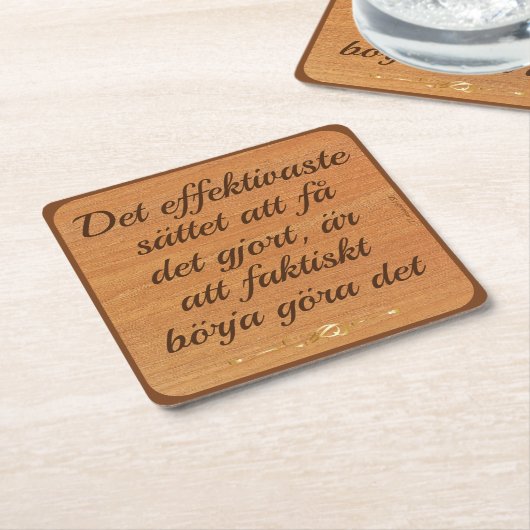 Underlägg — Uträtta Kartonnen Onderzetters (Schuin)