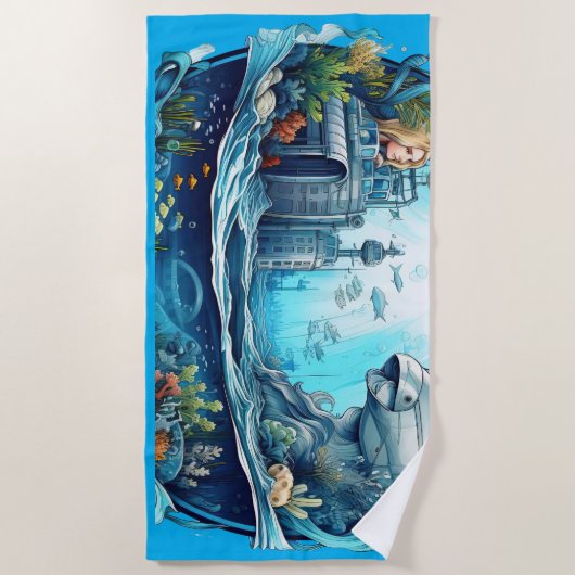 Undersea Wonderland Series Strandlaken (Voorkant)