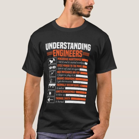 Understanding Engineers Funny Sarcastic Engineerin T-shirt (Voorkant)