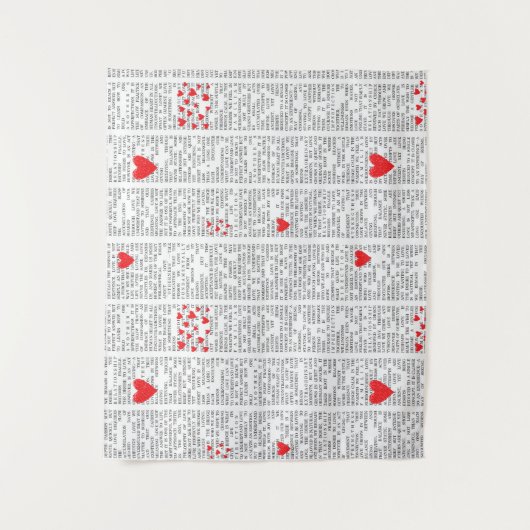 Understanding Love Book Page Tapestry Wandkleed (Voorkant)