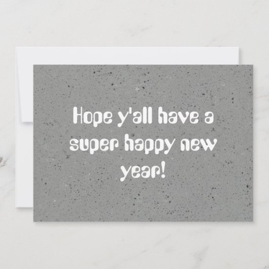 Understated New Year Elegance Card Bedankkaart (Achterkant)