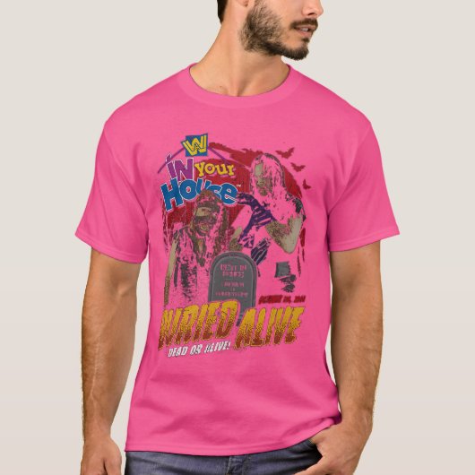 Undertaker Mankind levend begraven wedstrijd T-shirt (Voorkant)