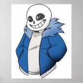 Undertale Sans Vector Poster (Voorkant)
