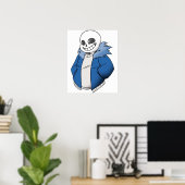 Undertale Sans Vector Poster (Thuiskantoor)
