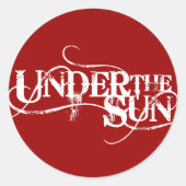 UnderTheSun - Sticker ROOD (Voorkant)