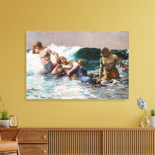 Undertow | Winslow Homer | Canvas Afdruk (Insitu (Woonkamer))