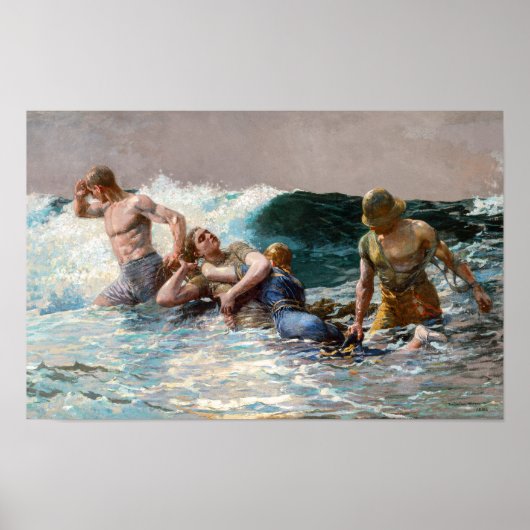 Undertow | Winslow Homer | Poster (Voorkant)