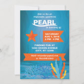 Underwater Adventure Party Uitnodigen Kaart (Voorkant)