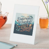 Underwater Archaeology Reclamebord Met Voetstuk (Insitu)