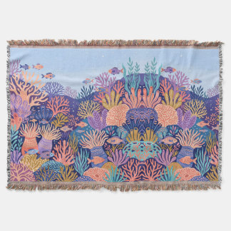 Underwater Coral Reef Blanket Deken