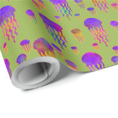 Underwater Dancing Rainbows Algae Cadeaupapier (Rol Hoek)