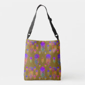 Underwater Dancing Rainbows Muddy Crossbody Tas (Achterkant)