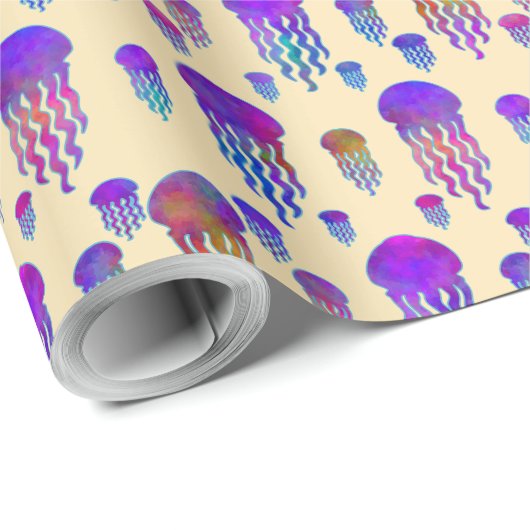 Underwater Dancing Rainbows Silk Cadeaupapier (Rol Hoek)