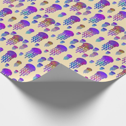 Underwater Dancing Rainbows Silk Cadeaupapier (Hoek)