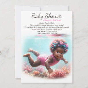 Underwater Droom Watercolor Baby Borrel Kaart