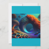 Underwater Fractal Landscape Kaart (Achterkant)