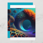 Underwater Fractal Landscape Kaart (Voorkant / Achterkant)